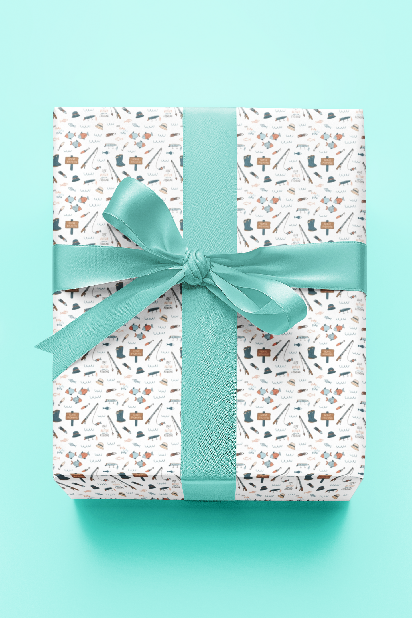 Life Is Better When I’m Fishing Wrapping Paper