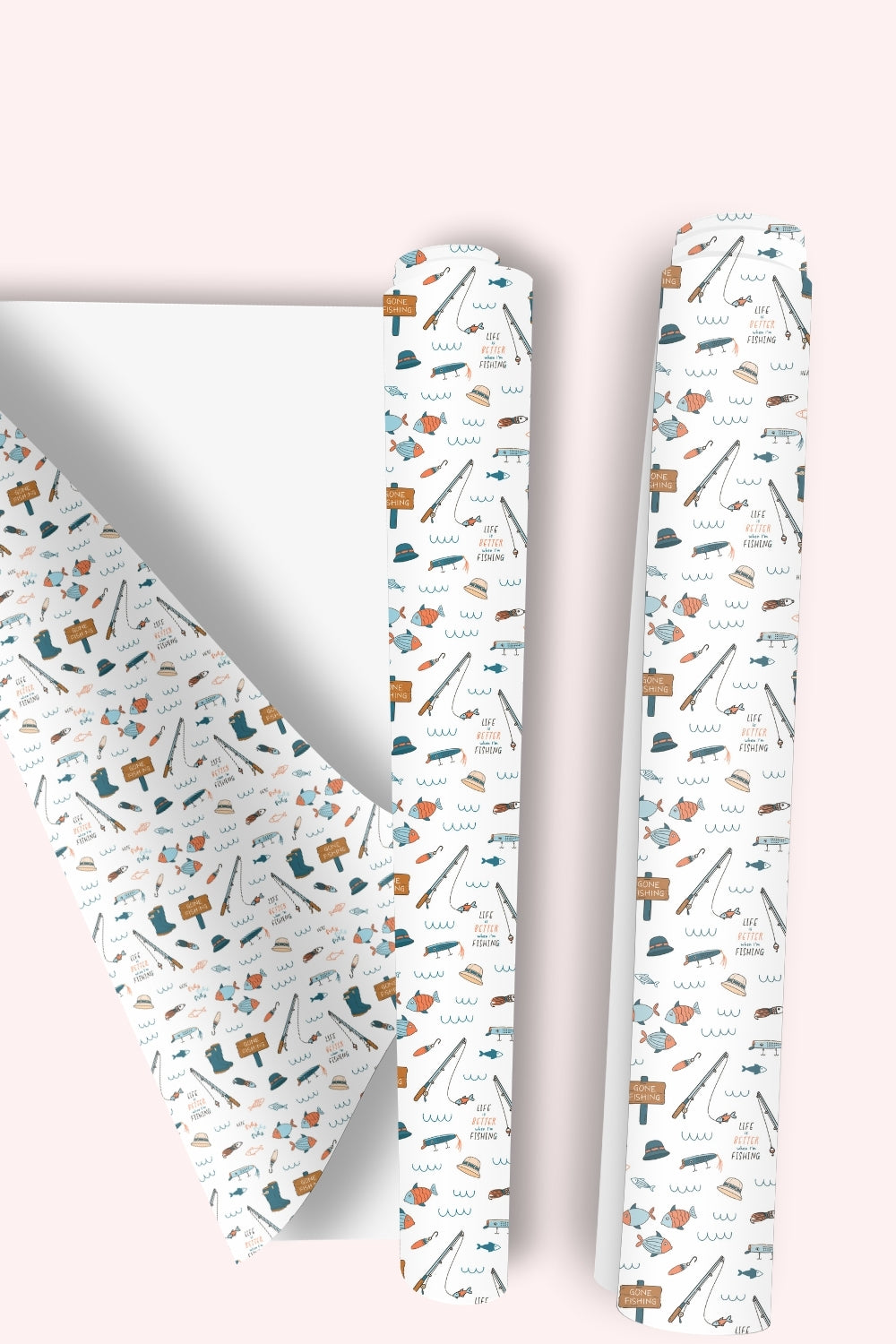Life Is Better When I’m Fishing Wrapping Paper