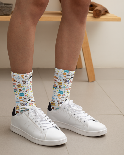 Gilmore Girls Inspired Pattern Socks