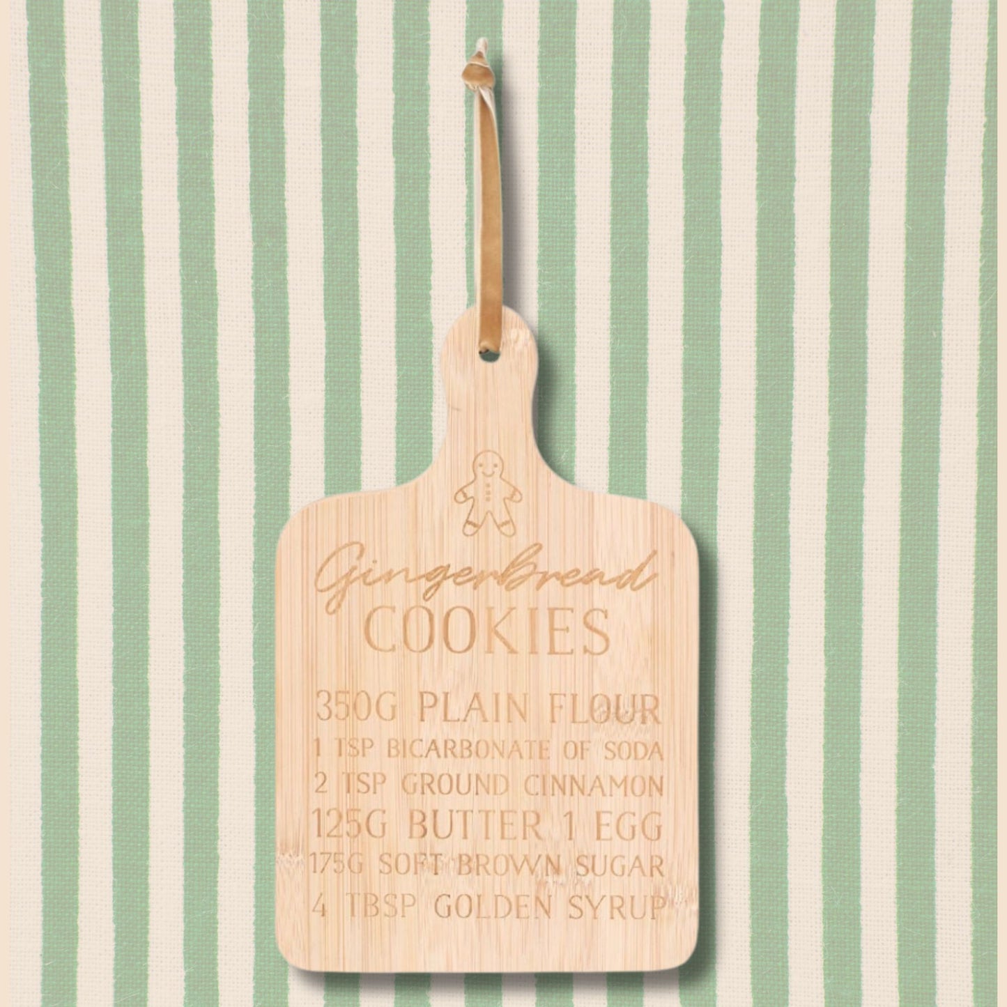 Gingerbread Cookies Recipe Serving Board