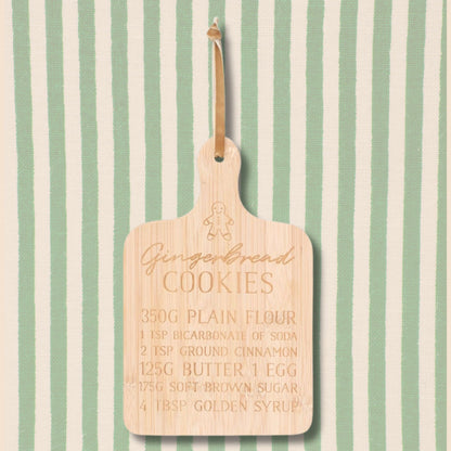 Gingerbread Cookies Recipe Serving Board