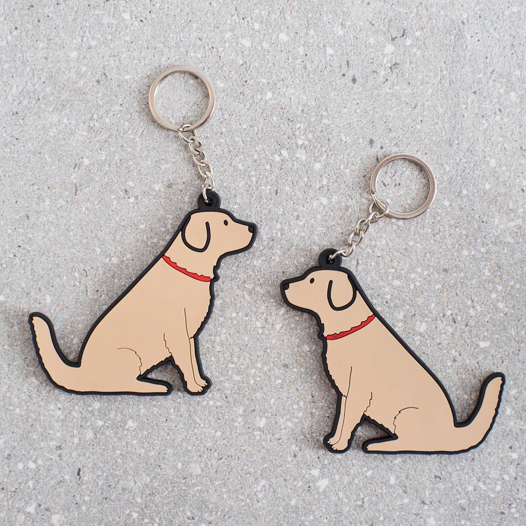 Golden Retriever dog breed PVC keyring by Sweet William Designs