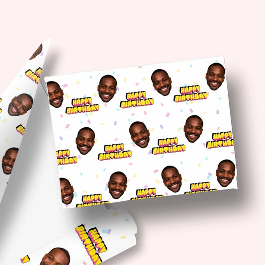 Your Face Happy Birthday Wrapping Paper