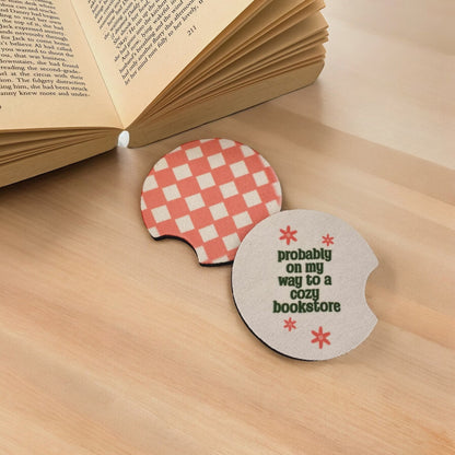 Cozy Bookstore Coasters