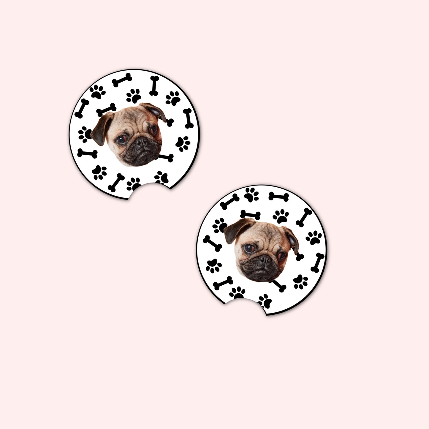 Personalised Dog Car Coasters