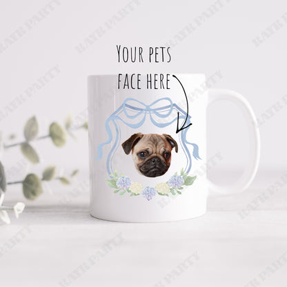 Hydrangea Crest Pet Mug