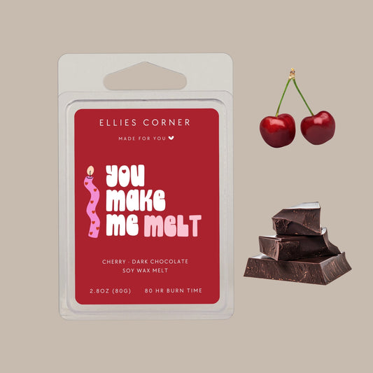 You Make Me Melt Wax Melts – Cherry & Dark Chocolate