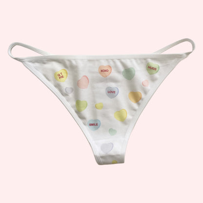 Love Heart T-Back Knickers