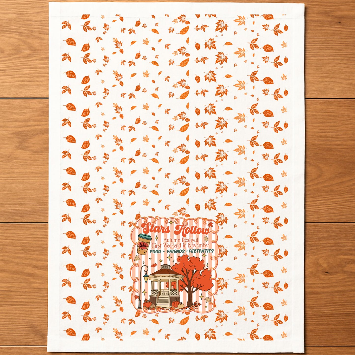 Stars Hollow Fall Tea Towel