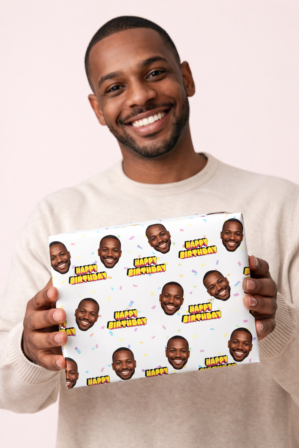 Your Face Happy Birthday Wrapping Paper