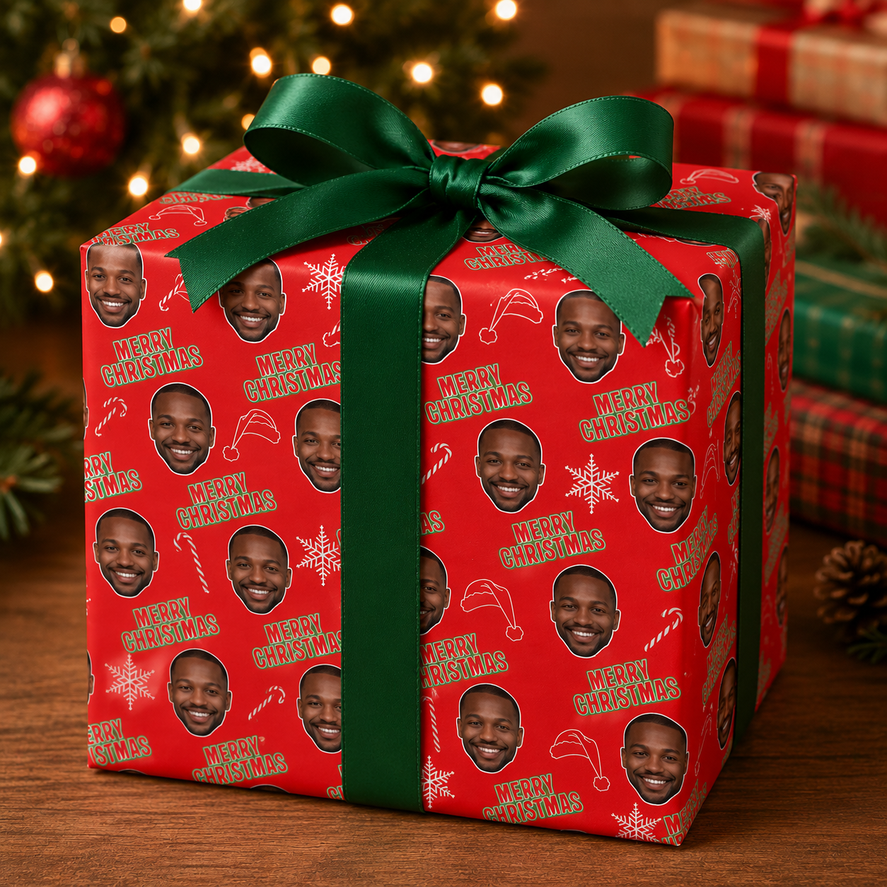 Personalised Christmas Wrapping Paper – Custom Photo Gift Wrap | A1 & 1 Metre Rolls